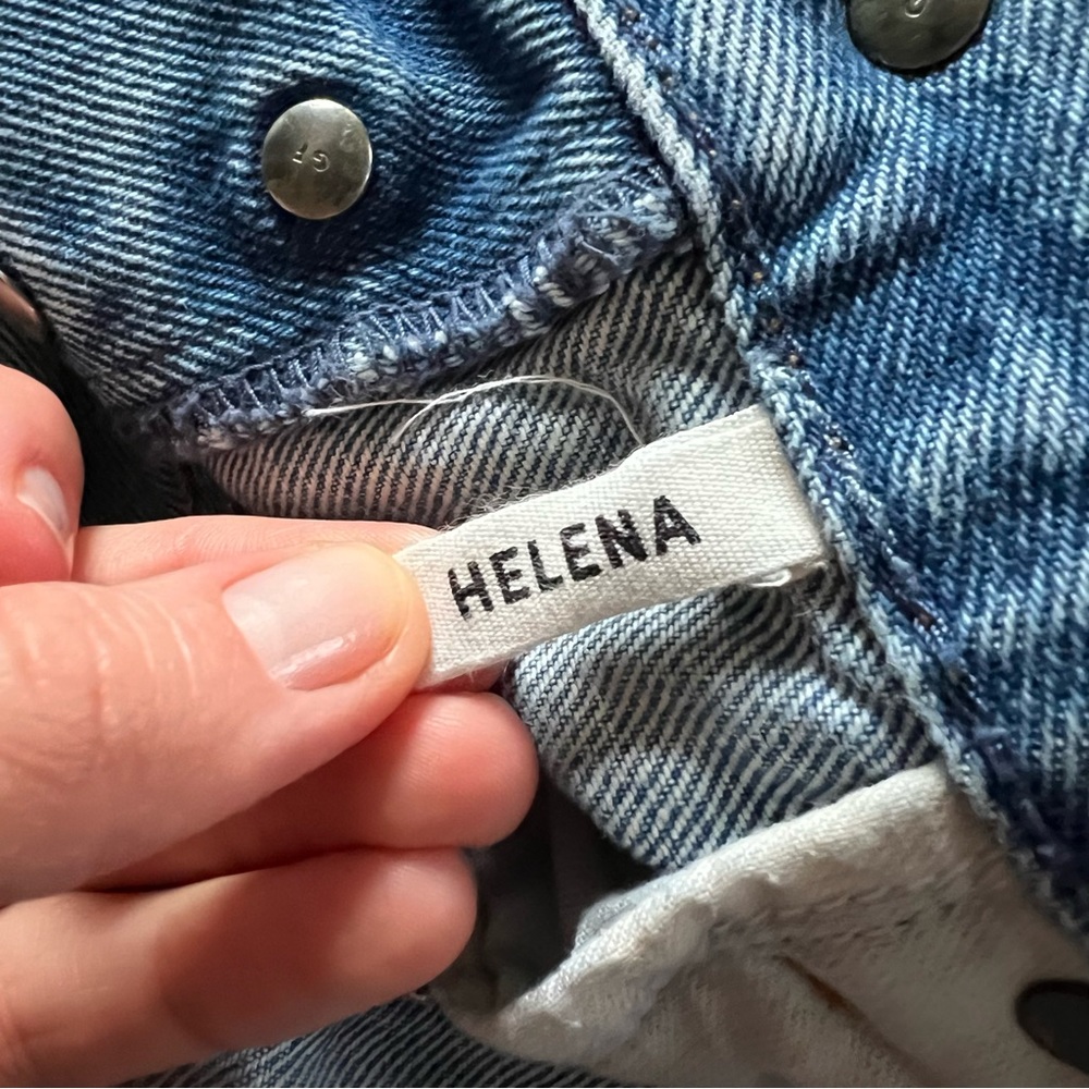GRLFRND Helena High Rise Distressed Straight Jeans Size 26 - Picture 6 of 10